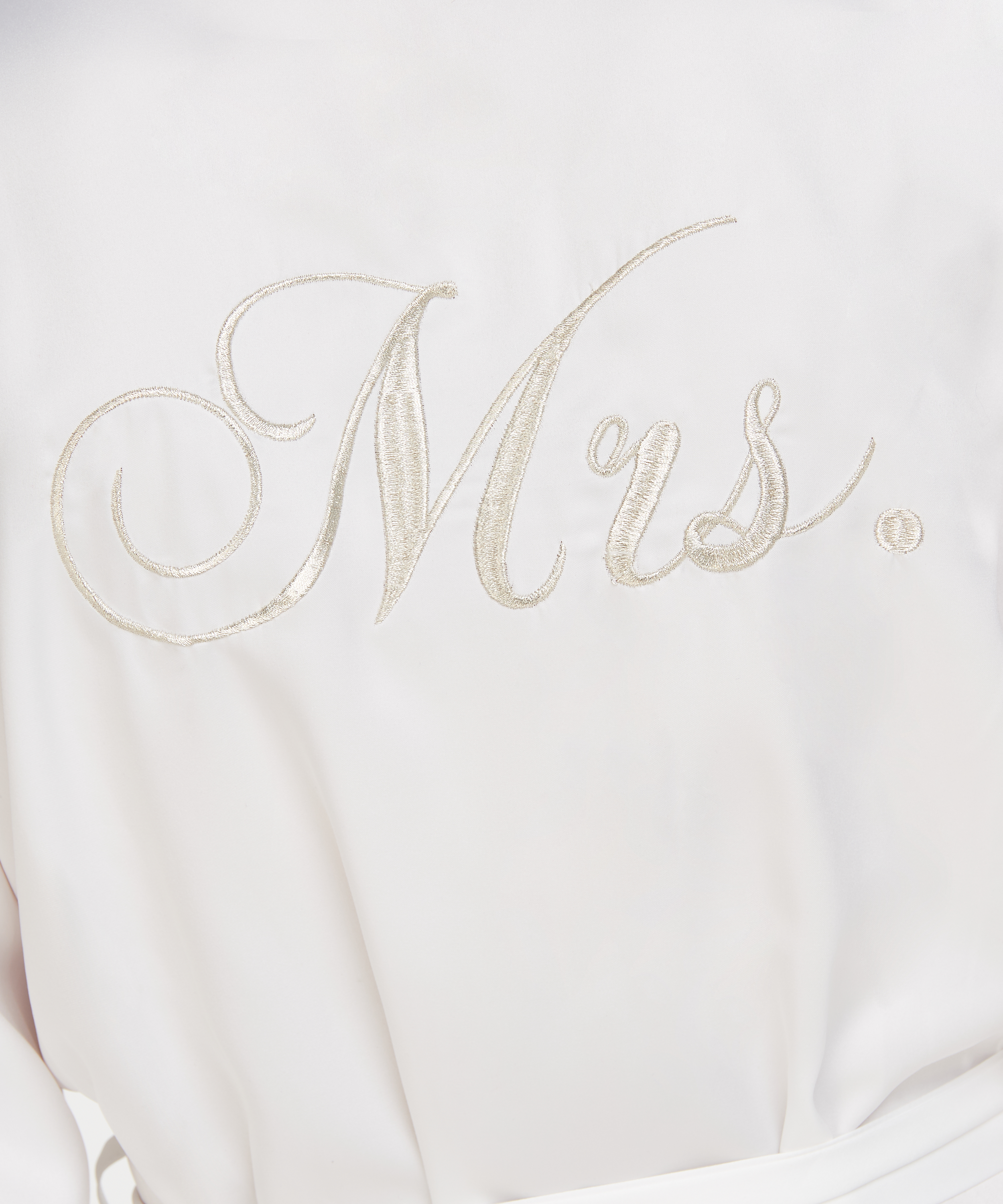 Satinkimono f&ouml;r bruden, Vit, main