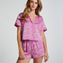 Satin pyjamasshorts, Lila