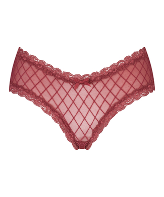 Brazilian-trosa V-shape mesh, röd