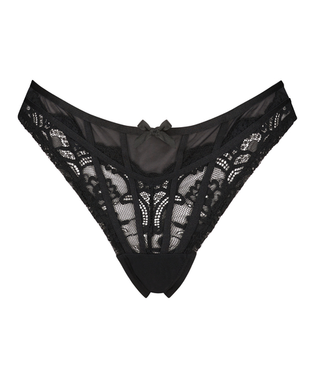 Brazilian-trosa Arla högt skuren, Svart