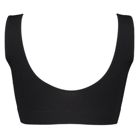 Sömlös bralette, Svart
