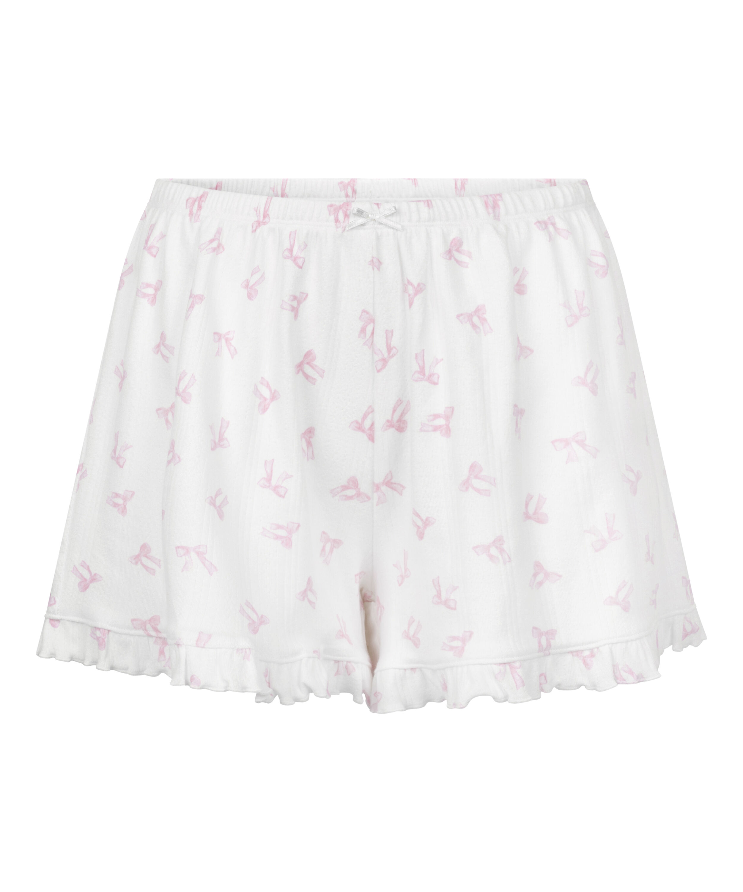 Shorts pointelle, Vit