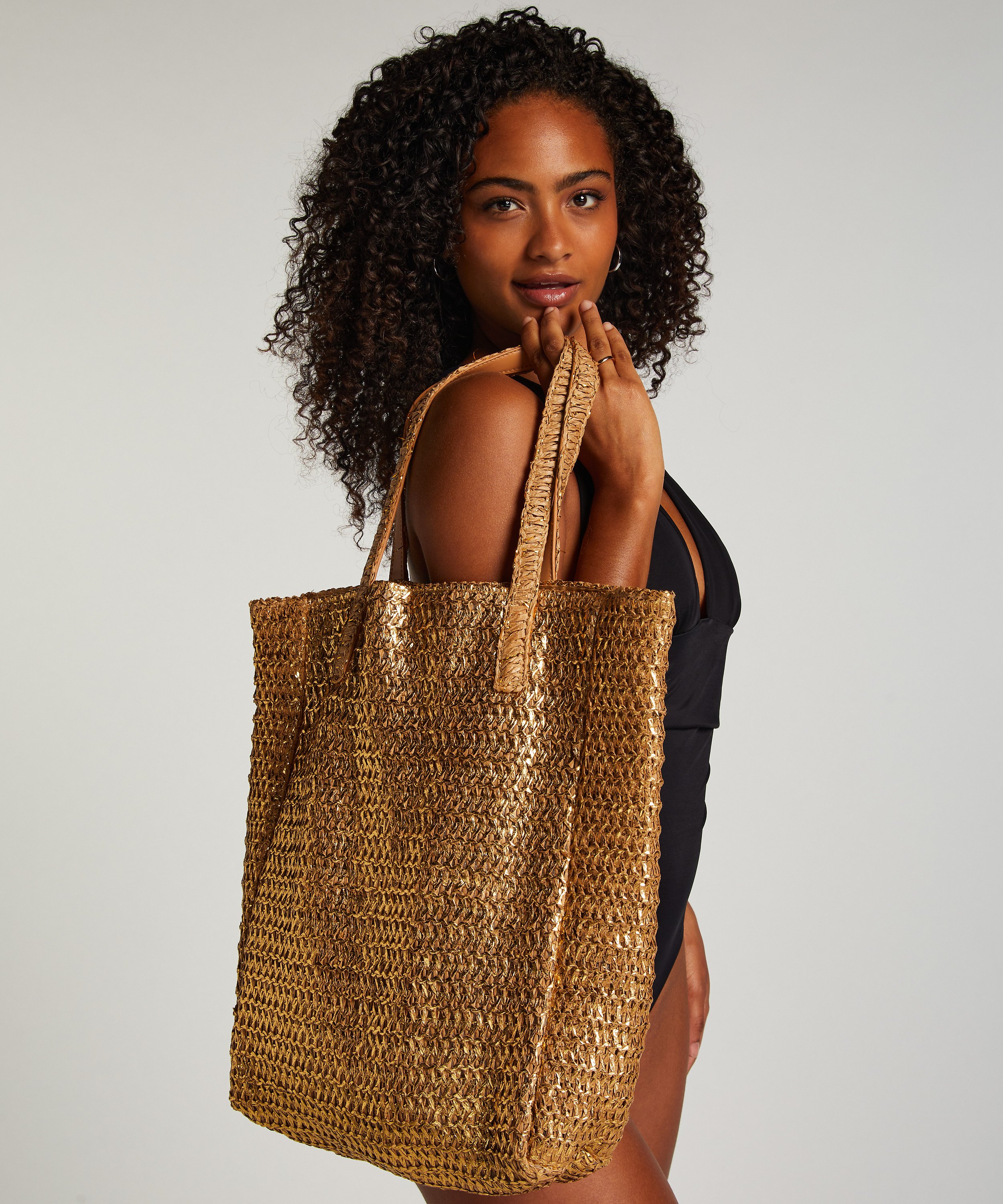 Strandväska Goldie, Gul, main