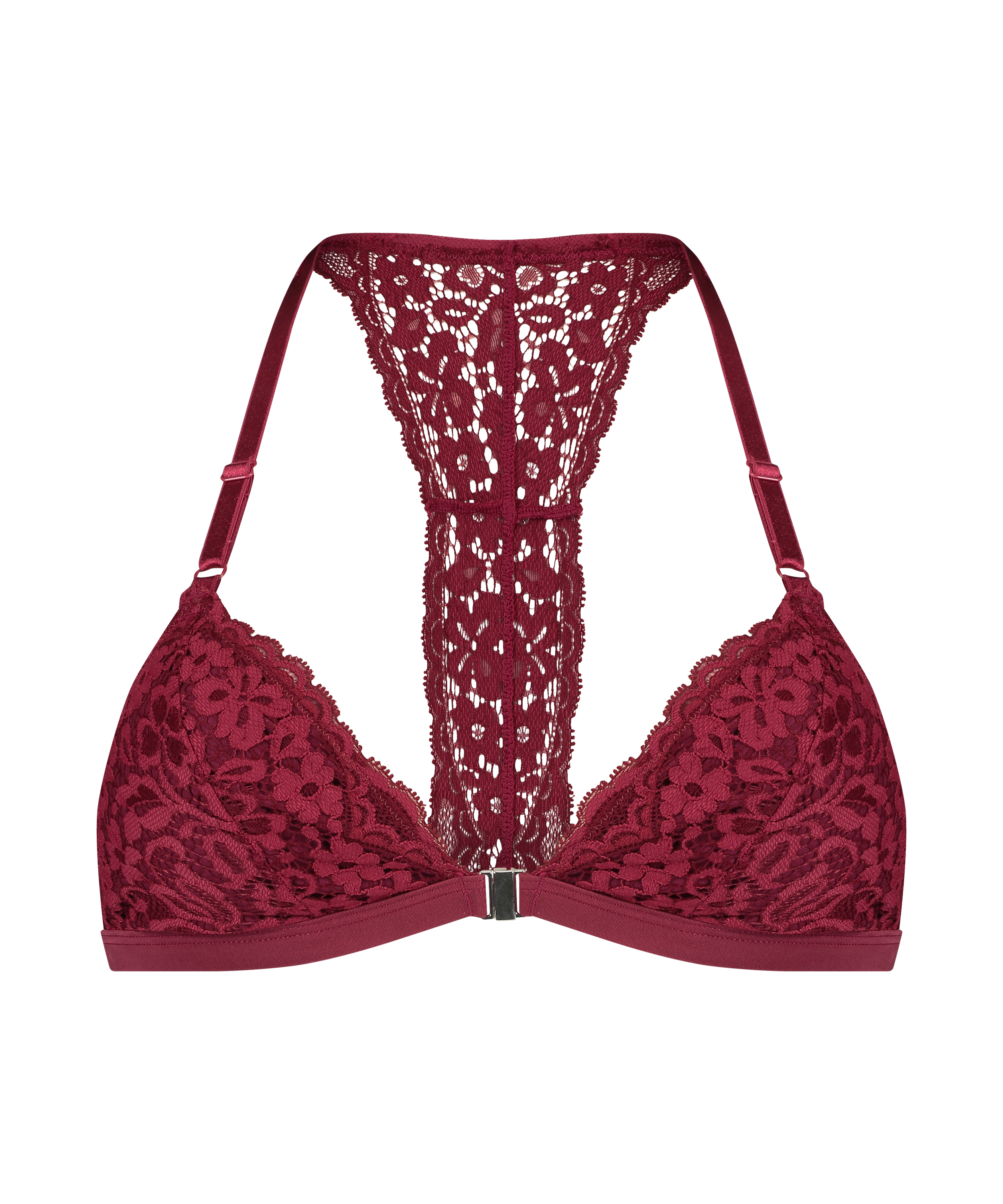 Vadderad triangel-bralette Rose, R&ouml;d, main