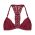 Vadderad triangel-bralette Rose, R&ouml;d