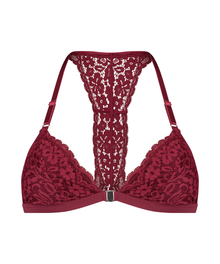 Vadderad triangel-bralette Rose, R&ouml;d