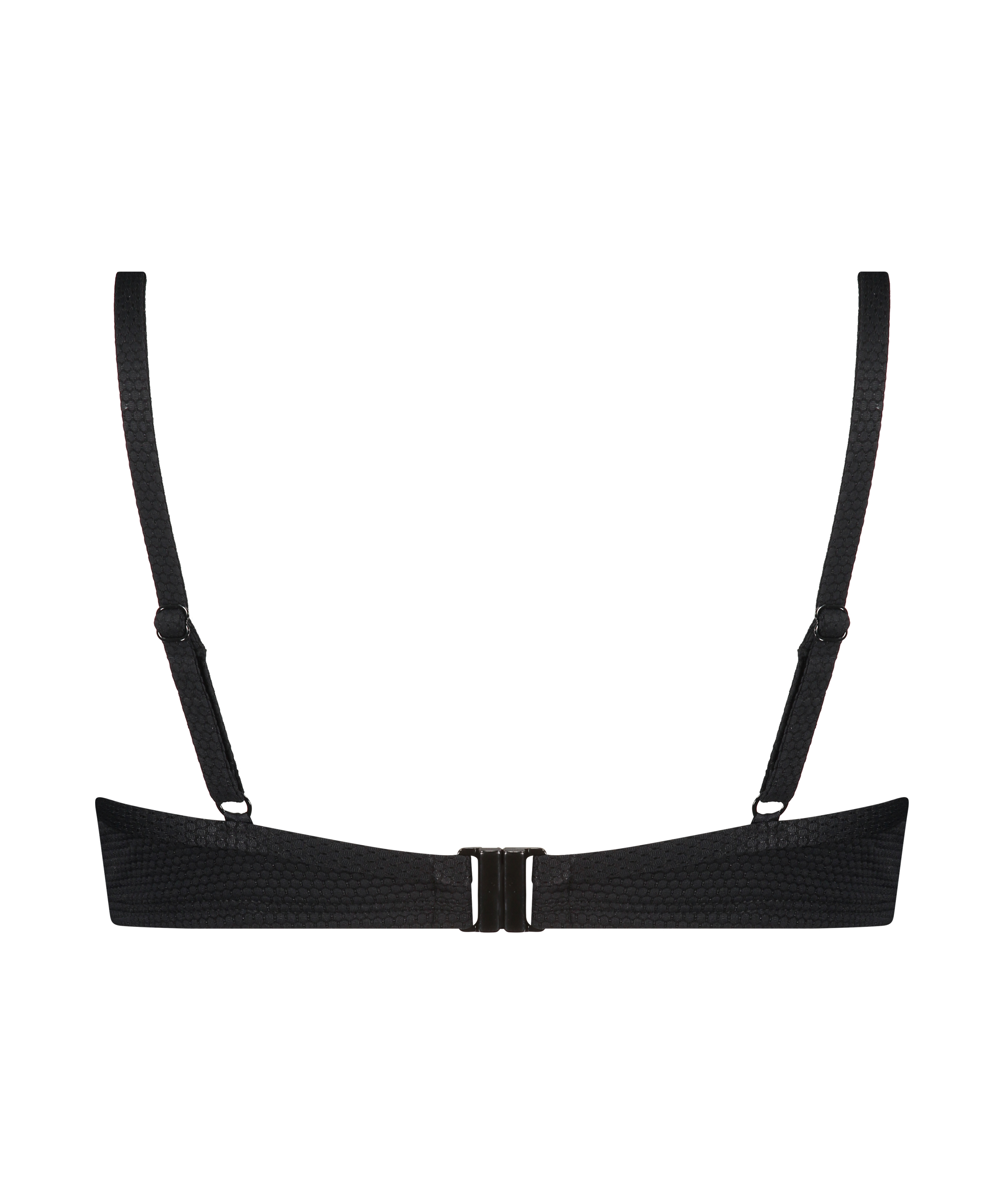 Icke-formpressad bikinitopp Scallop Glam, Svart, main