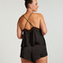 Pyjamasshorts Satin Marcela, Svart