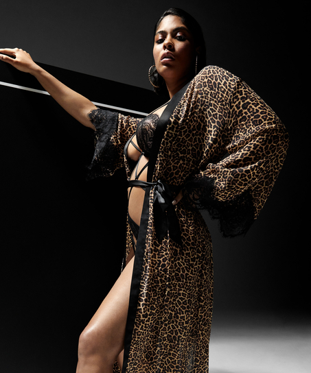 Chiffongkimono, Svart