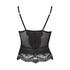 Amelia vadderad underwired bustier, Svart