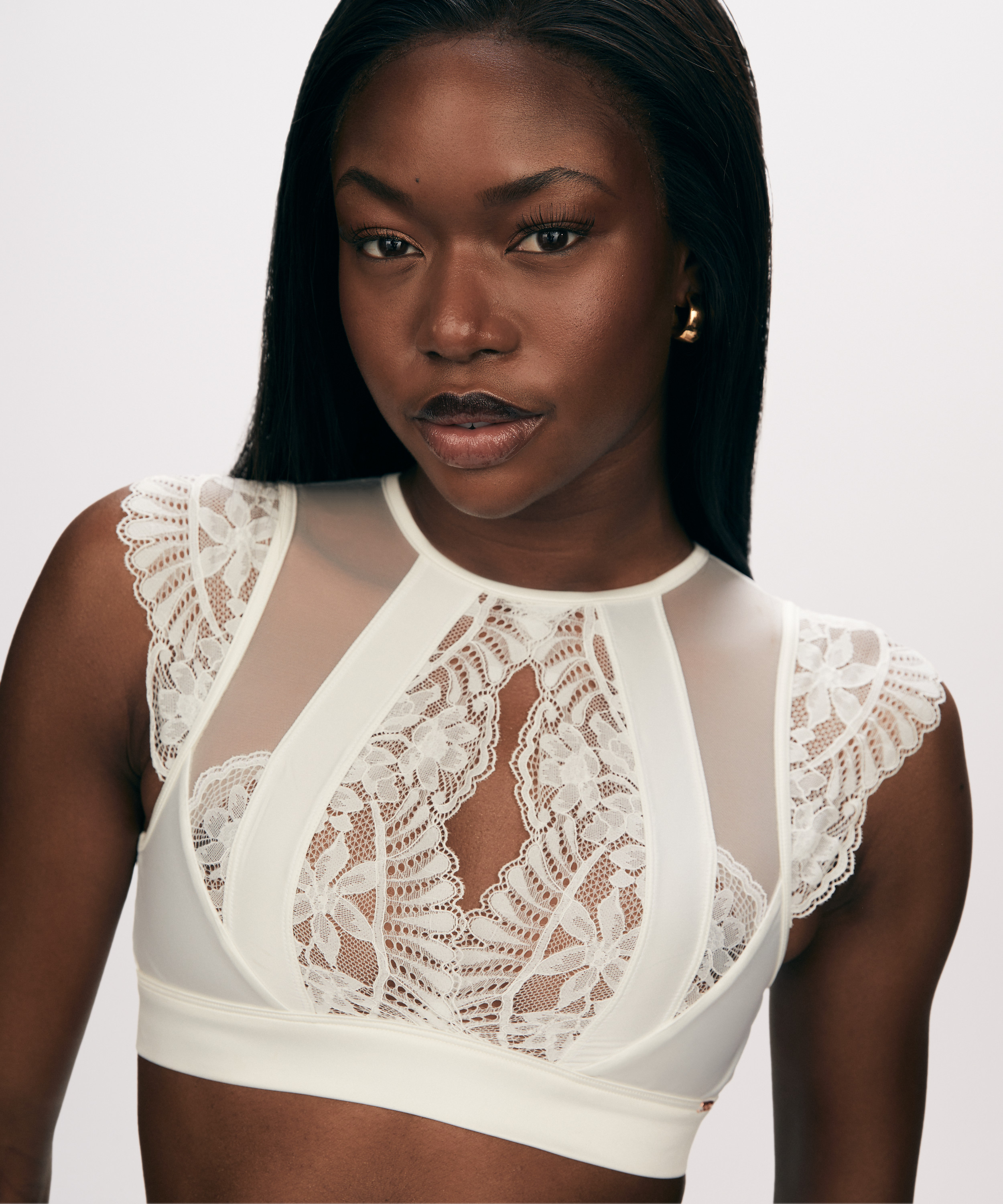 Bralette Indigo, Vit, main