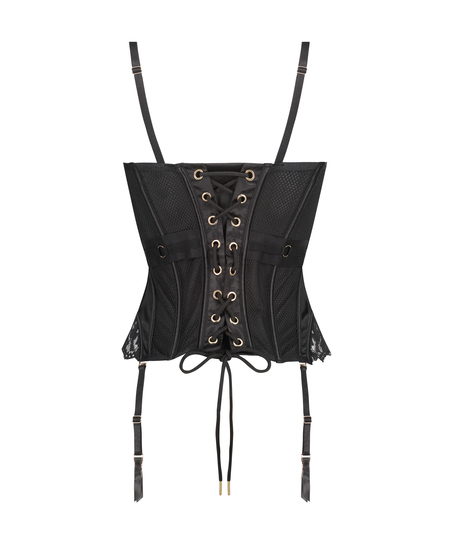 Bustier Pleasure, Svart