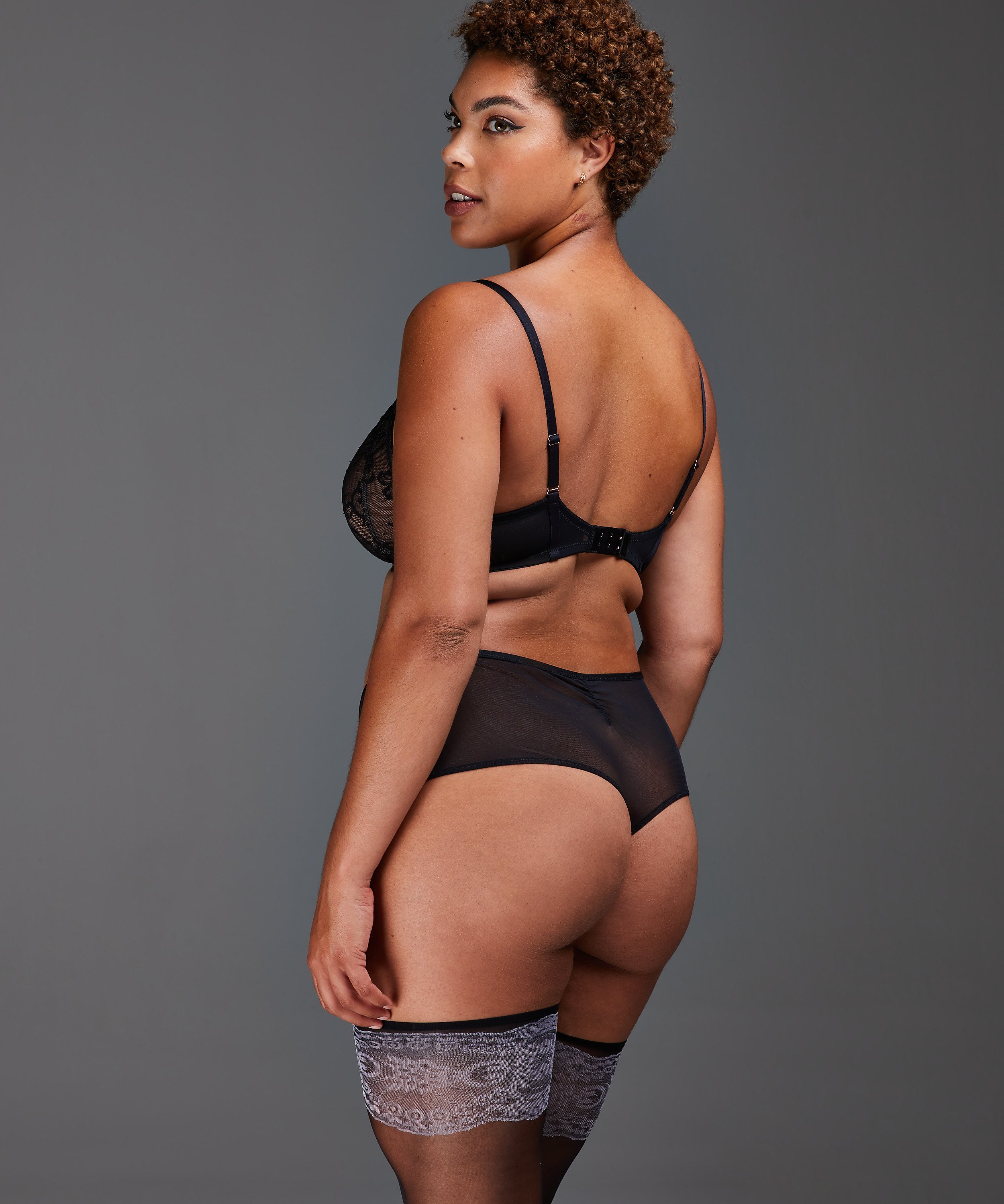 Helena icke-vadderad bygel-bh, Svart, main