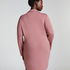 Långärmad skjortklänning i jersey Essential, Rosa