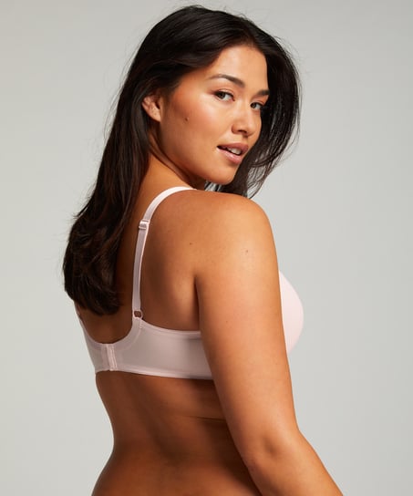 Icke-formpressad minimizer-bh med bygel Nina, Rosa