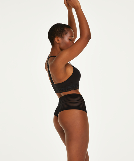 Invisible hög stringtrosa, Svart