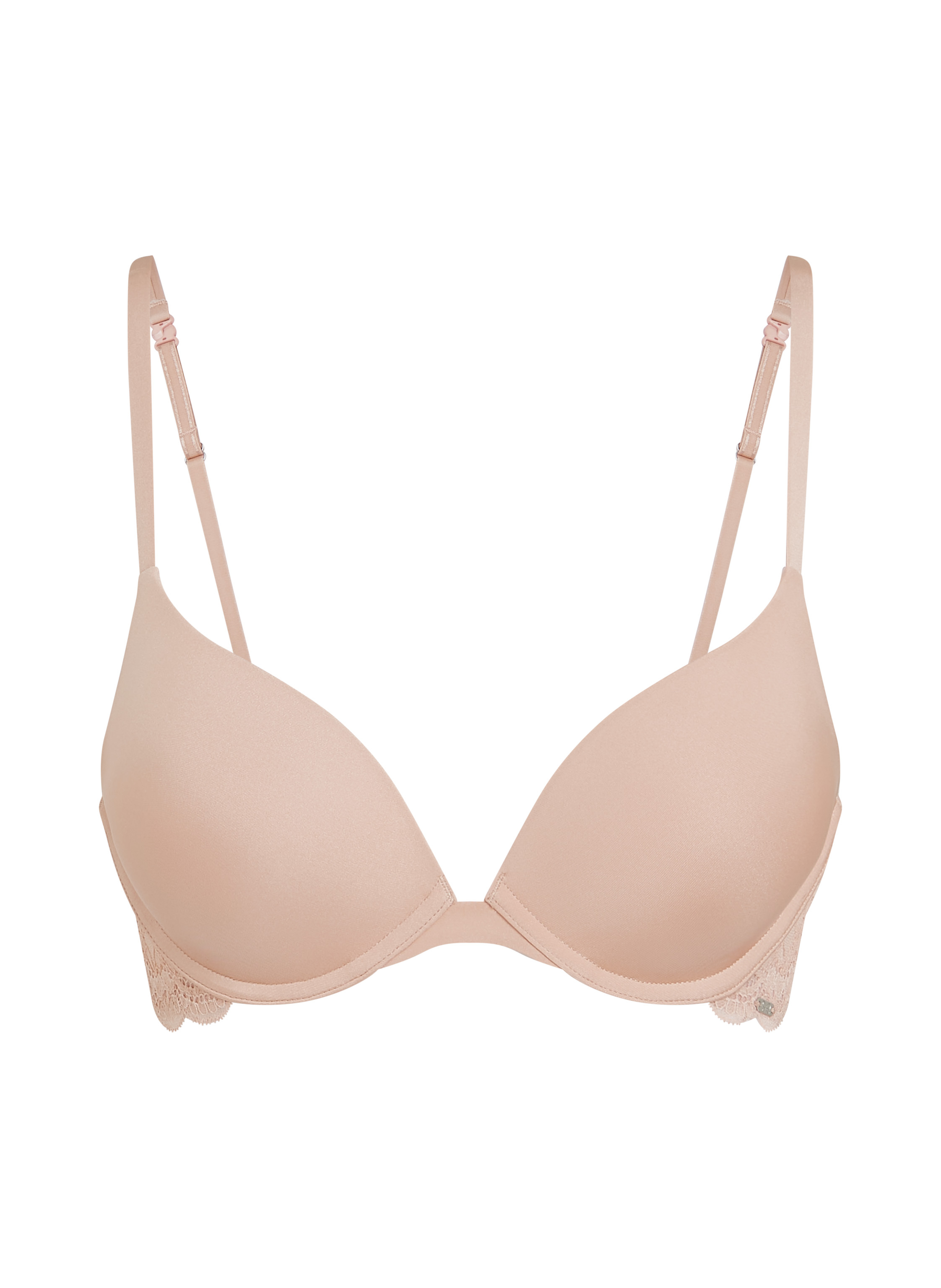 Formpressad push-up-bh med bygel Angie, Beige, main