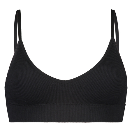 Sömlös bralette, Svart