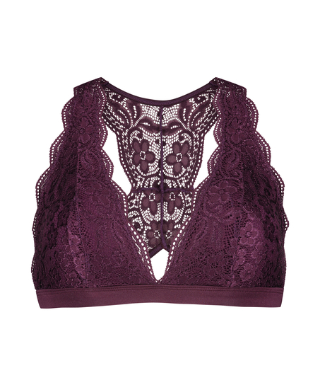 Halter-racerback bralette, Lila