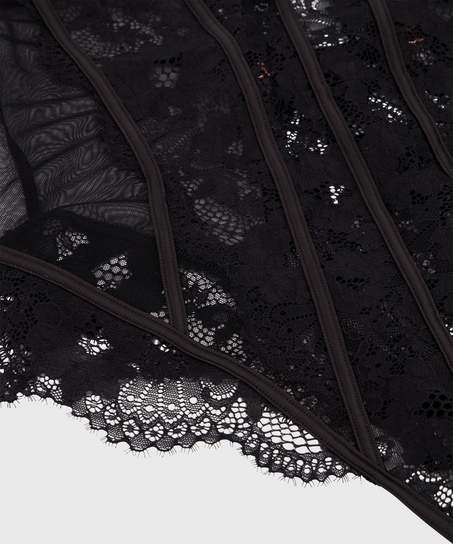 Gabrielle-body med bygel, Svart