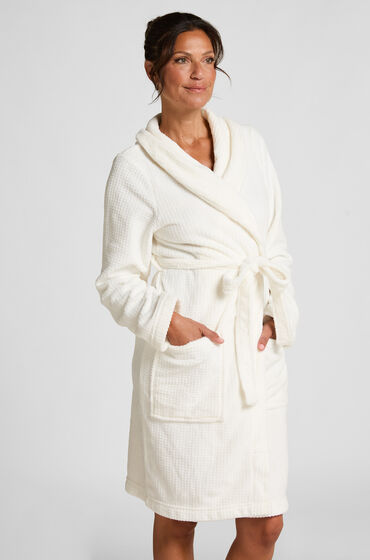 Hunkemöller Badrock i fleece Vit