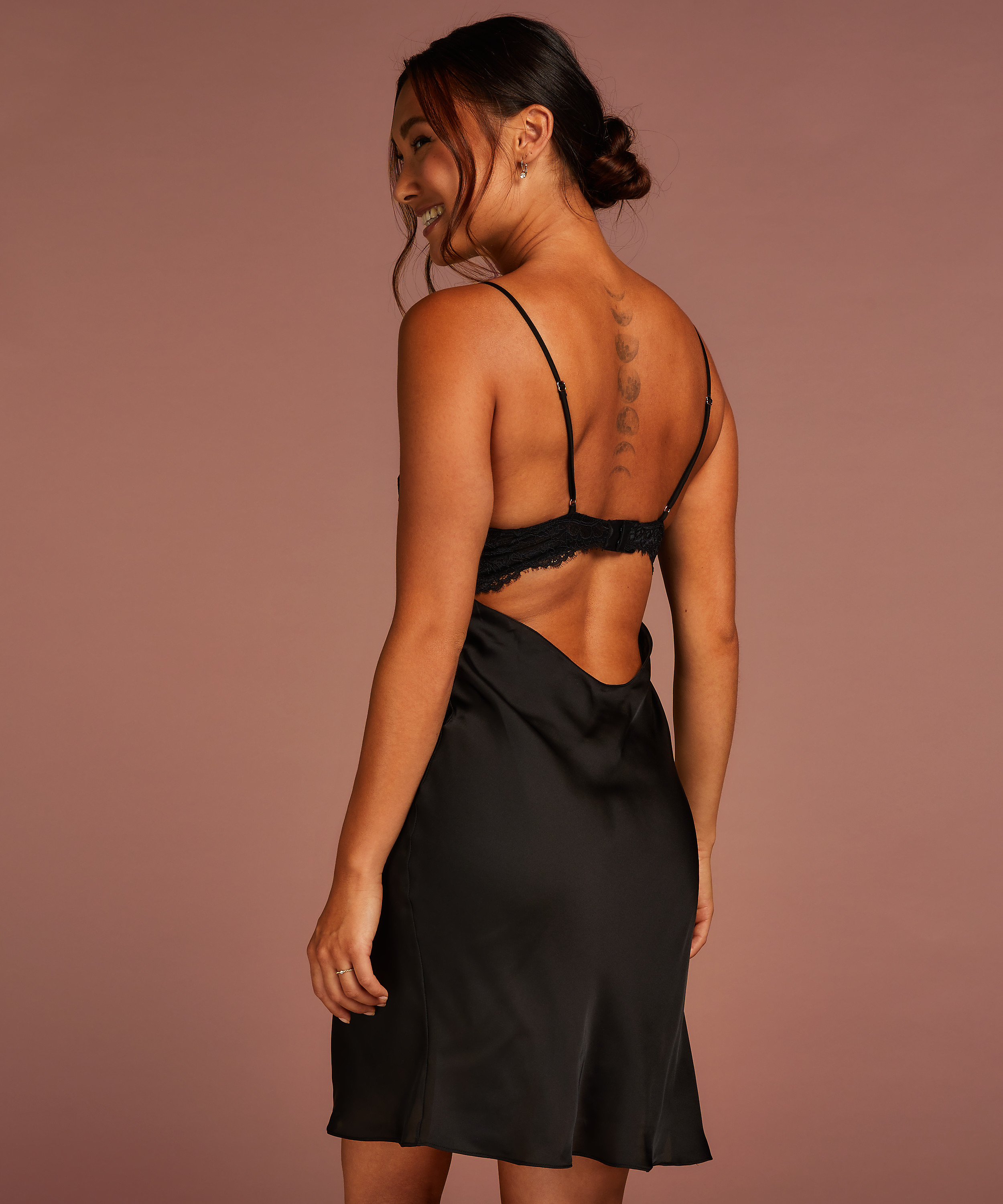 Lora underklänning, Svart, main