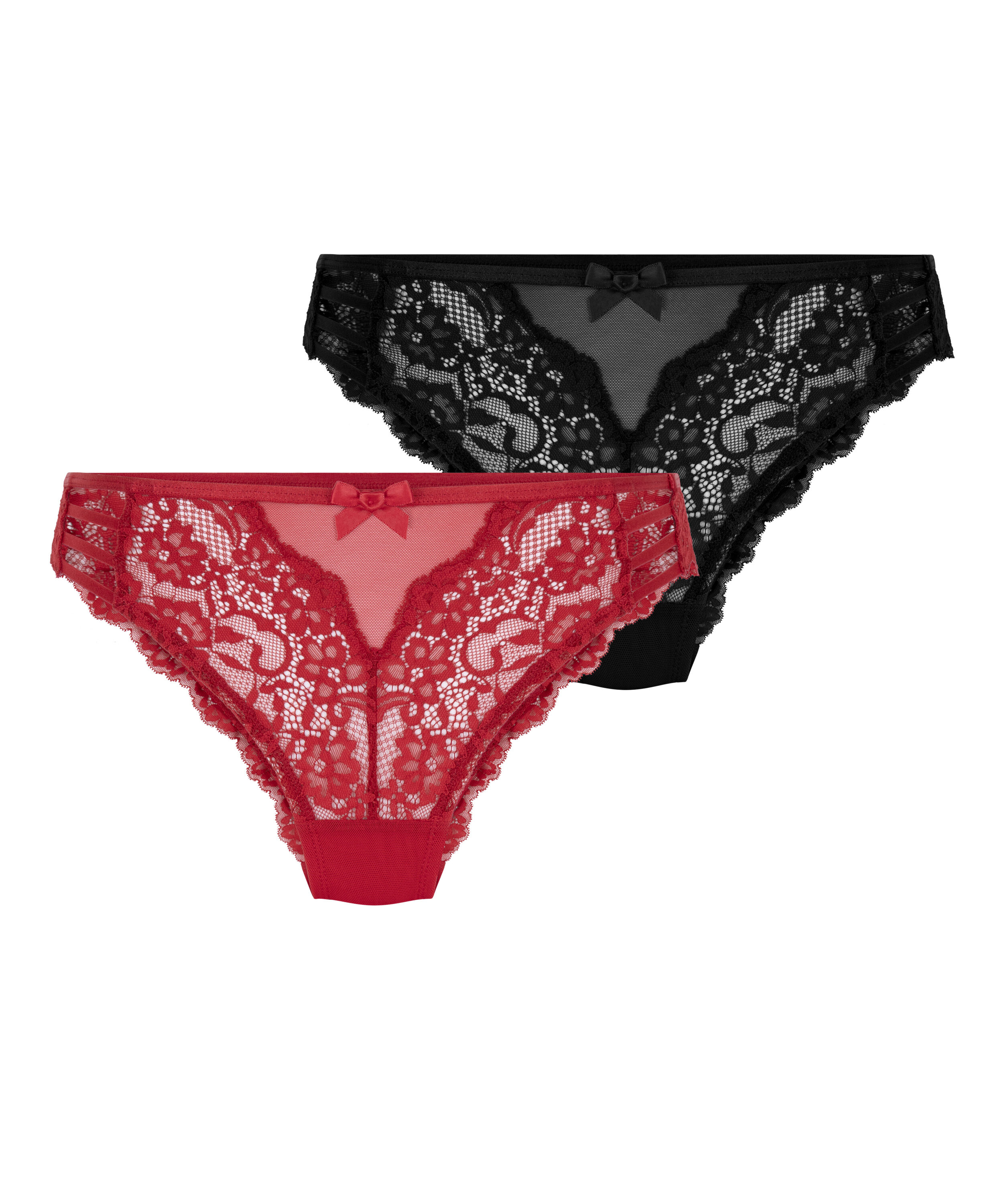 3-pack brazilian-trosa Belle, Röd