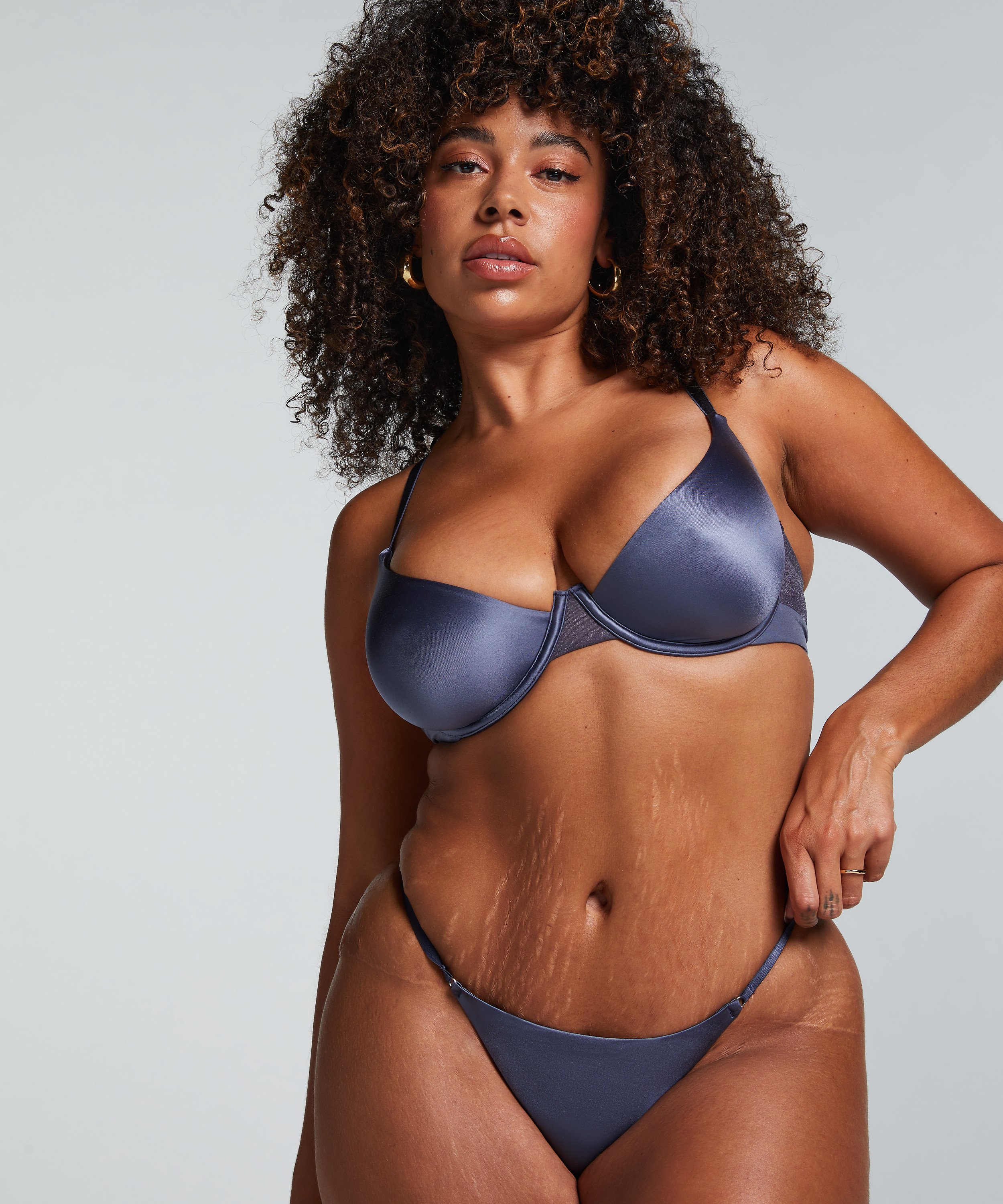 Icke formpressad bygel-bh Blaze, Grå, main