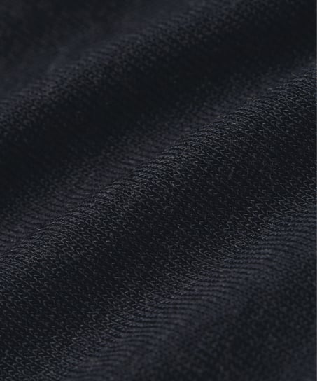 super soft cashmereblandad-topp med polokrage, Svart