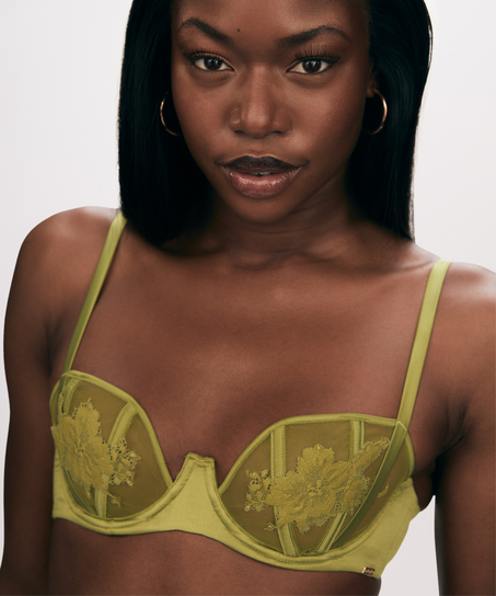 Icke-formpressad bygel-bh Ember, Gr&ouml;n