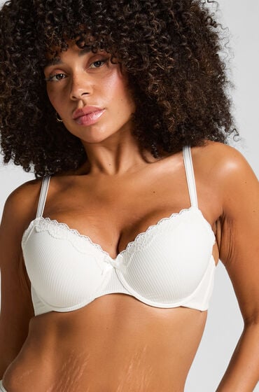 Hunkemöller Formpressad bygel-bhl Lola Vit