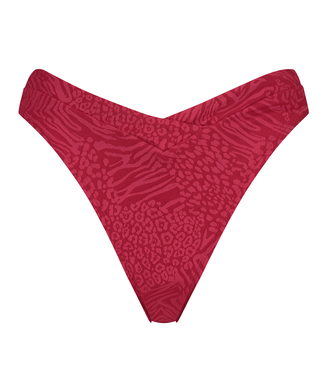 Bikini-underdel med höga ben Kai, röd