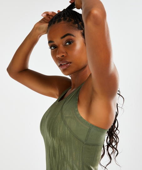 HKMX Sport slim fit tank top, Grön