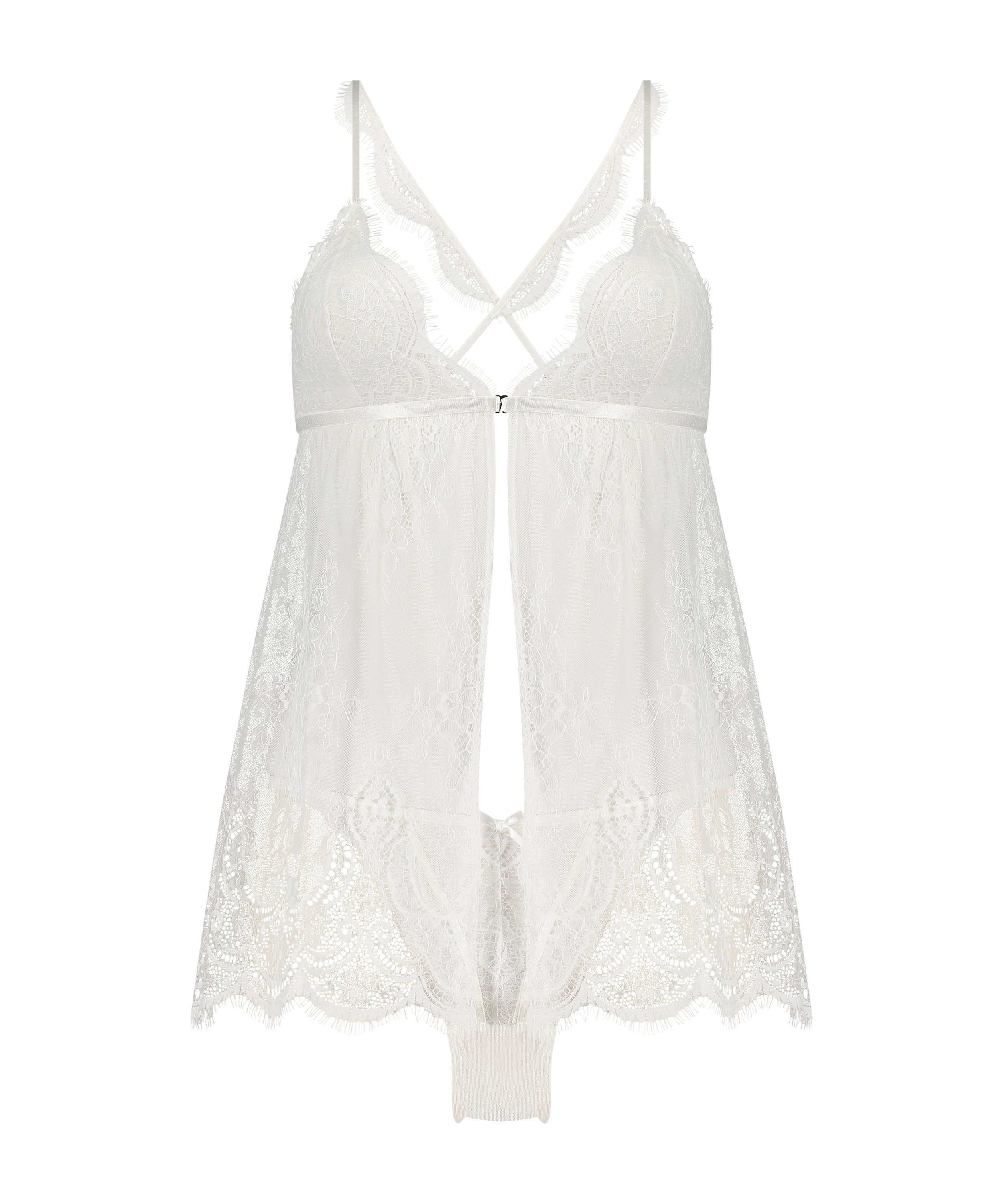 Babydoll Bridal Lace, Vit, main