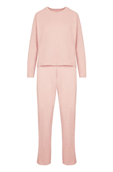 Hunkemöller Pyjamasset i bomullsjersey pyjamas dam – bild 3