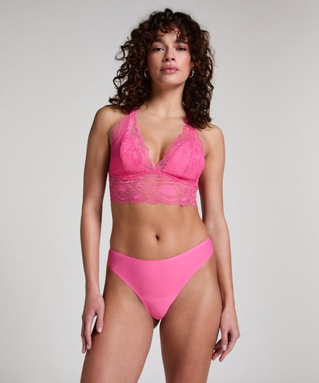 Stringtrosa Invisible Lace Back, Rosa