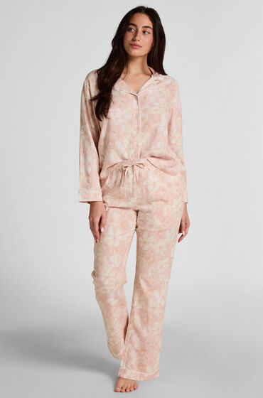 Hunkemöller Flower Linen Byxor Rosa