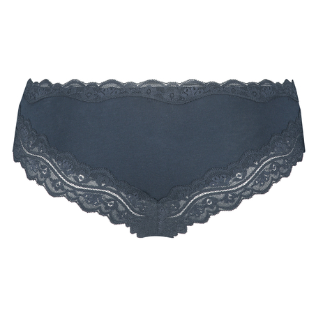 Brazilian-trosa i bomull, Bl&aring;