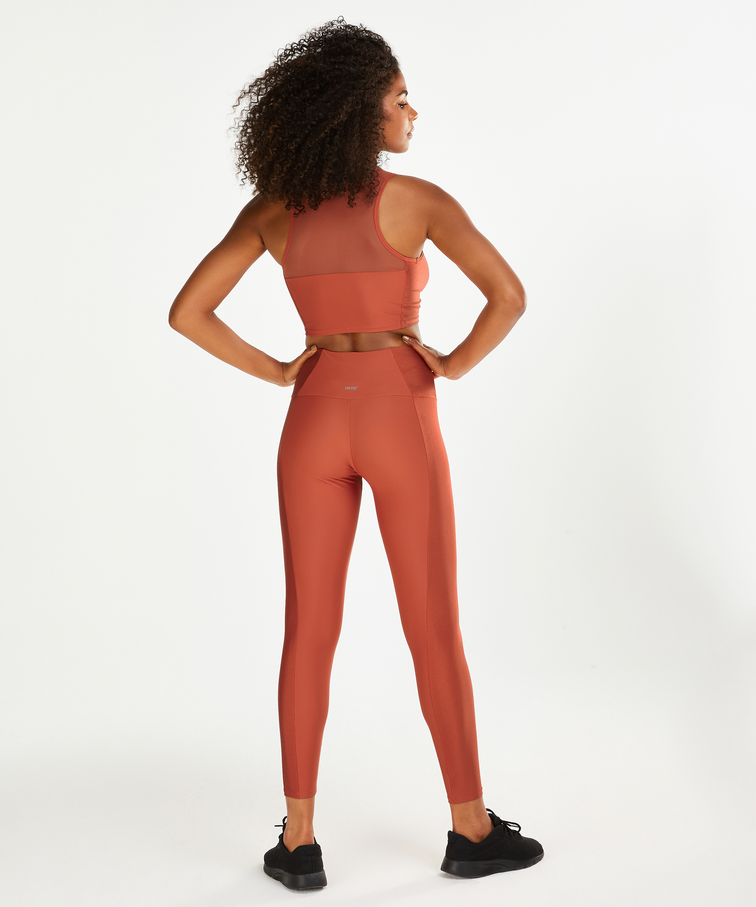 HKMX cropped träningslinne Shine on Sports, Brun, main