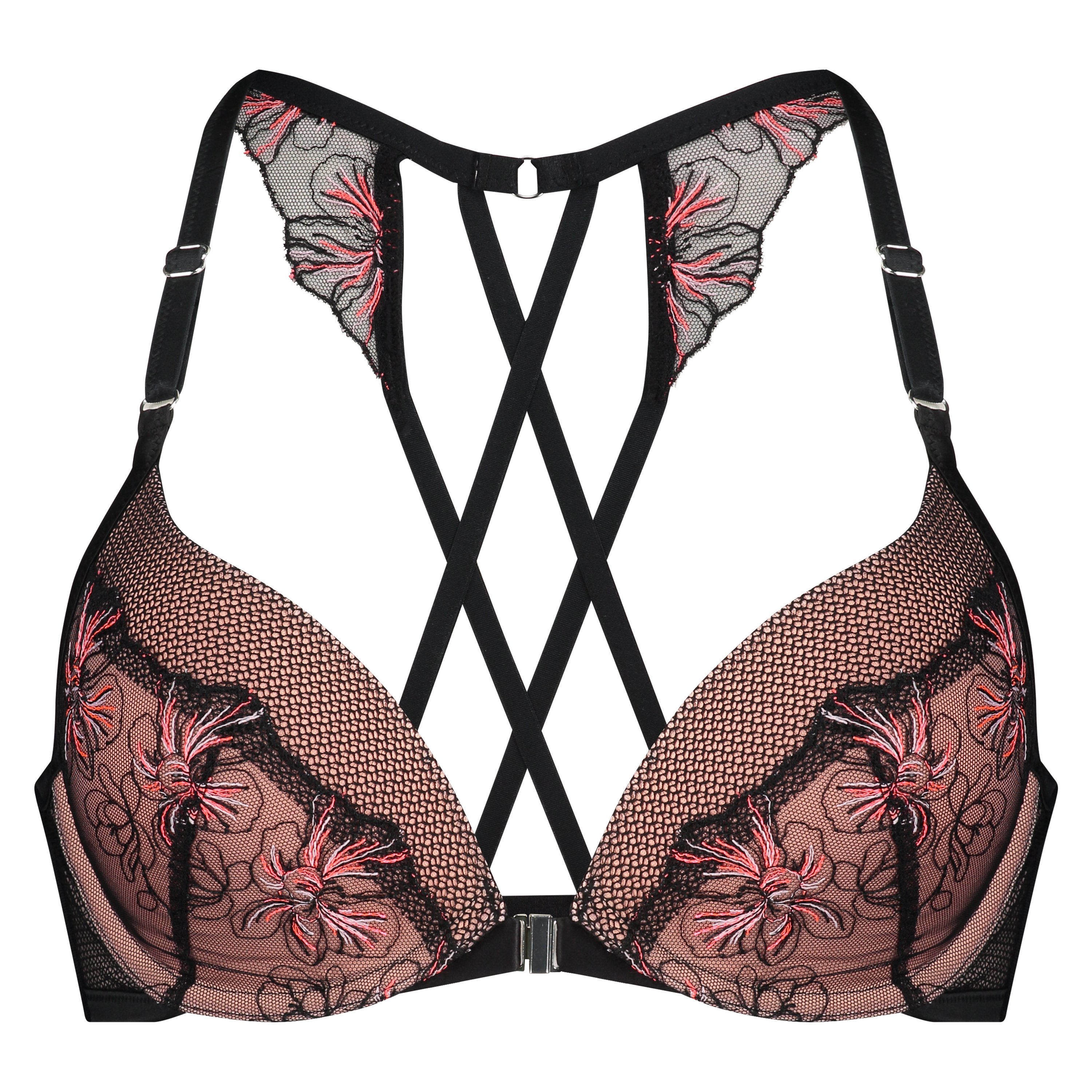 Formpressad bygel-bh med push-up Duckie, Svart, main