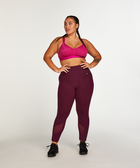 HKMX Oh My Squat sportleggings med h&ouml;g midja, Lila