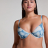 Icke-formpressad bikiniöverdel med bygel Lagoa, Blå