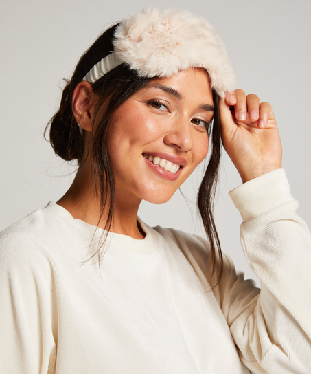 Sovmask i fuskp&auml;ls, Vit