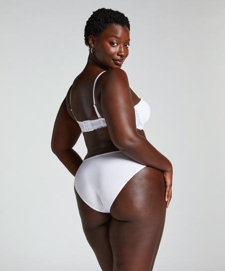 Formpressad axelbandslös bygel-bh Angie, Vit