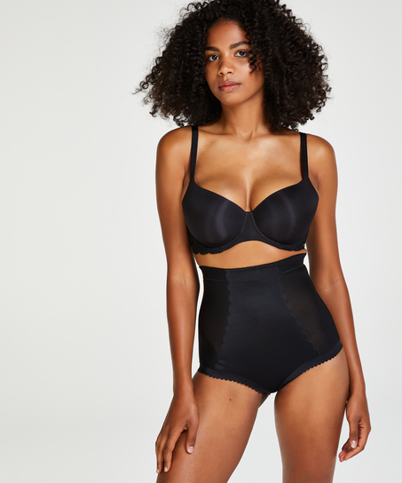 Skulpterande skubatrosor med hög midja - Level 3, Svart