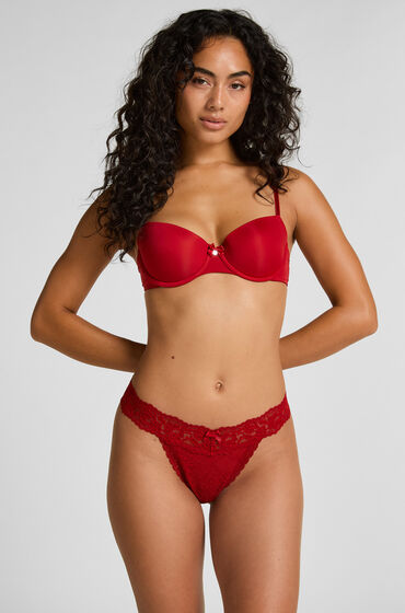 Hunkemöller Extra låg stringtrosa Madison Röd