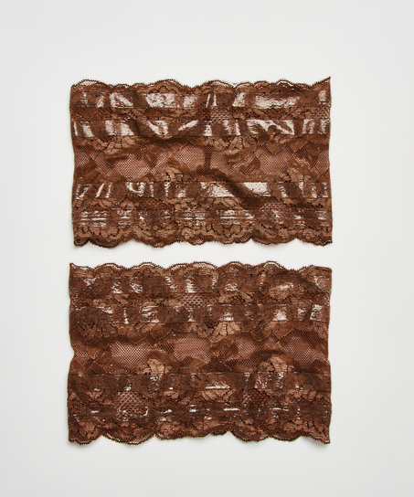 Spets lårband, Brun