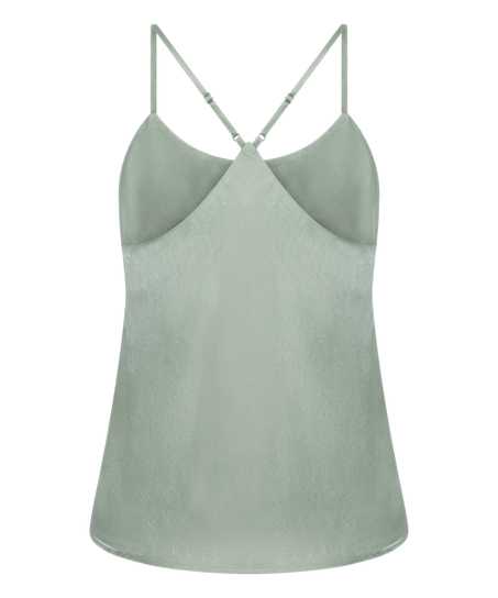 Cami Top Satin Ayla, Gr&ouml;n
