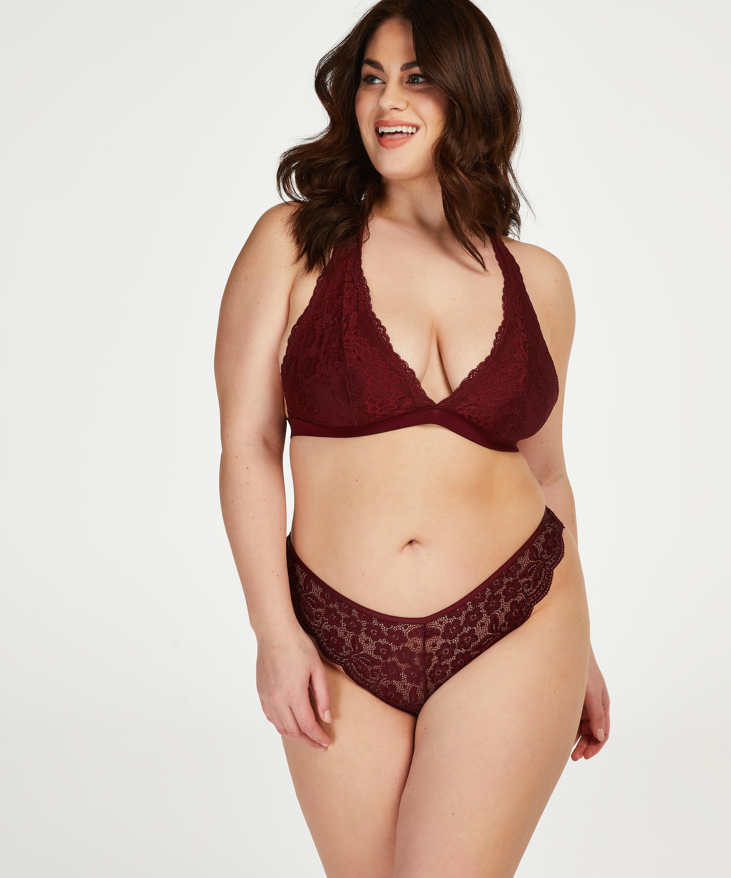 Högt skuren braziliantrosa, röd, main