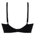 Jemima formpressad longline-bh med bygel och push-up, Svart
